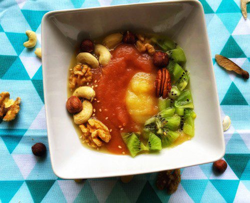 Photo de Compote Bowl pomme - fraise - kiwi