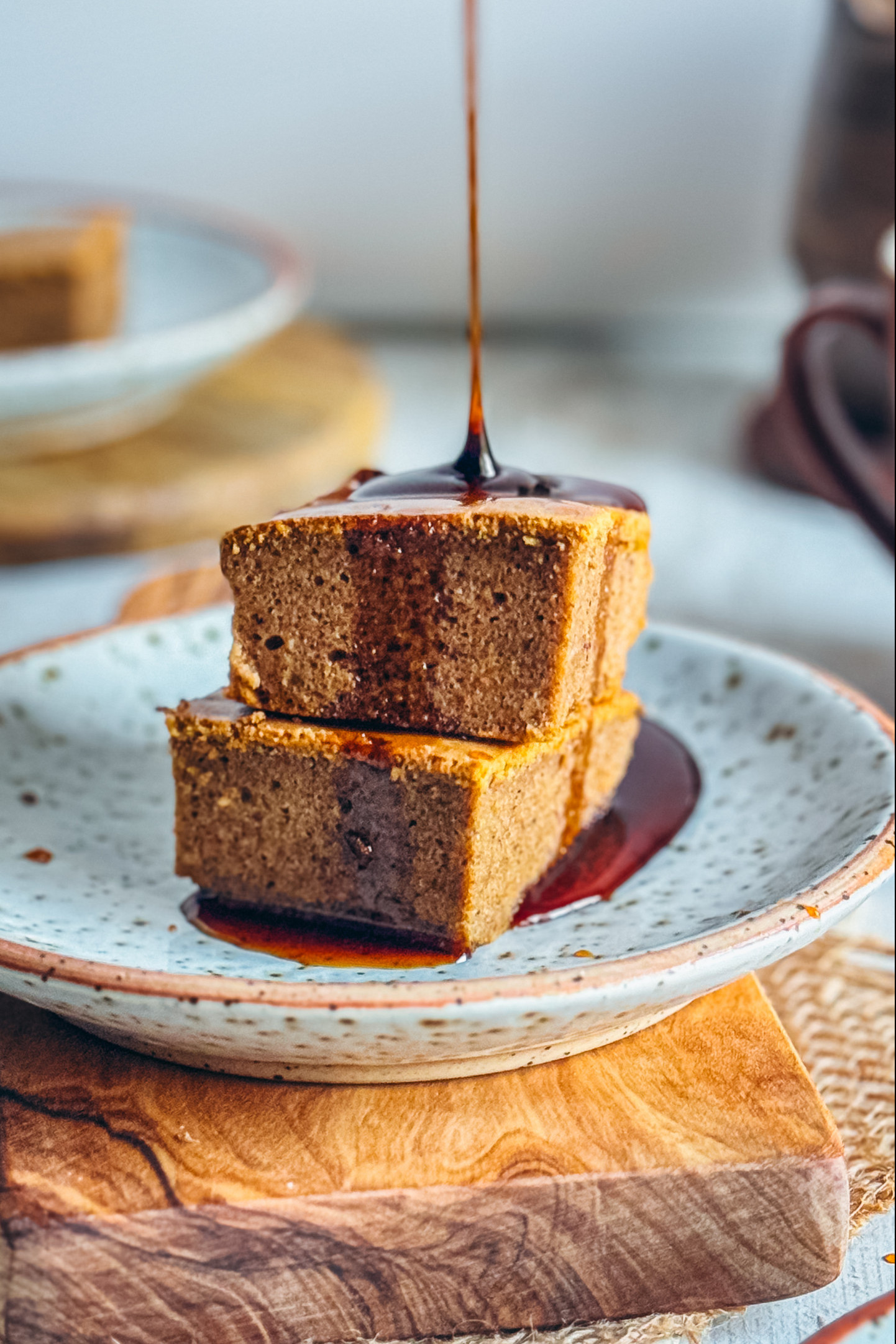 Ceci est une photographie de gâteau à la patate douce sans gluten -zenglutenfree