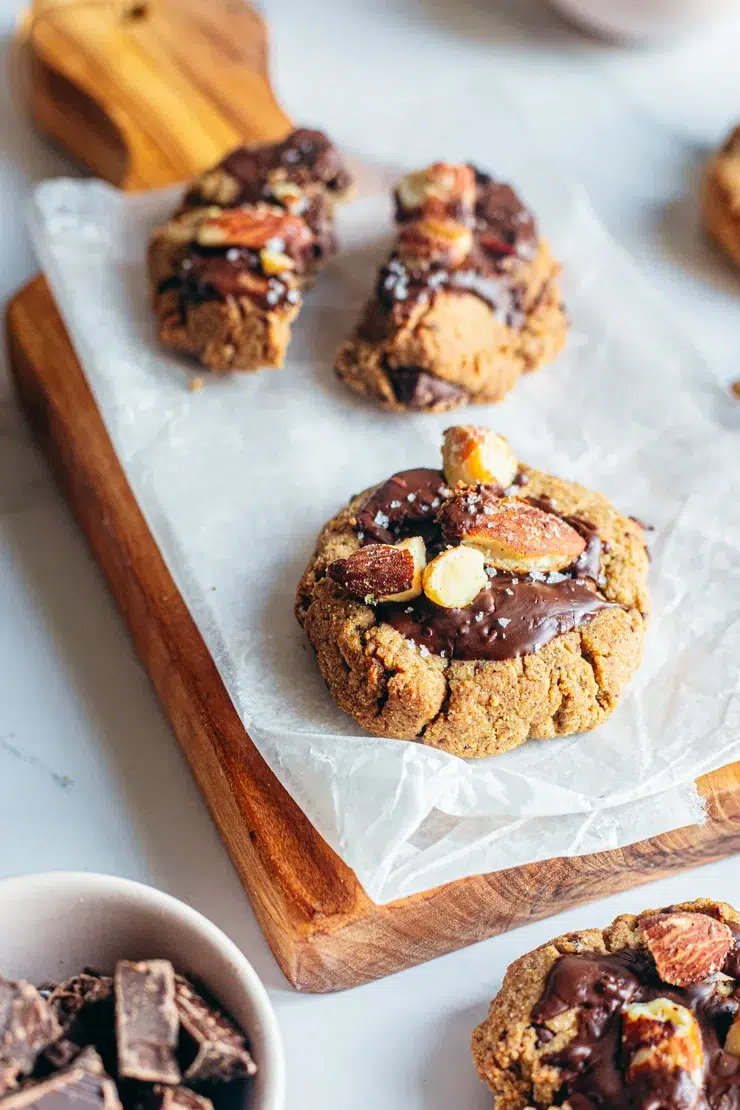 Ceci est une photographie de Cookies chataigne sans gluten
