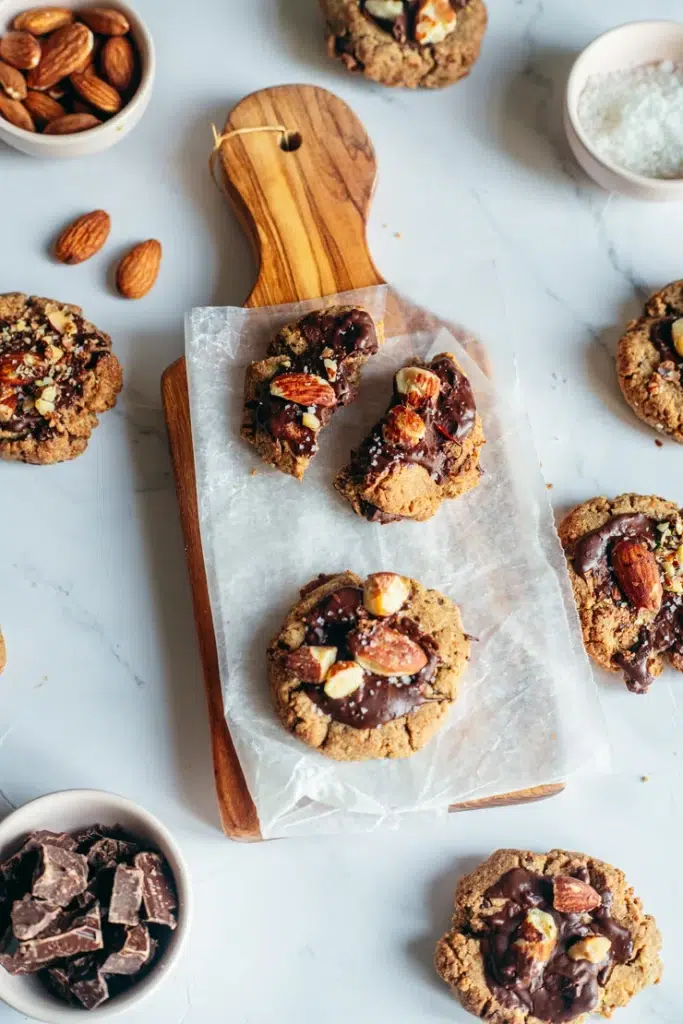 Ceci est une photographie de Cookies chataigne sans gluten