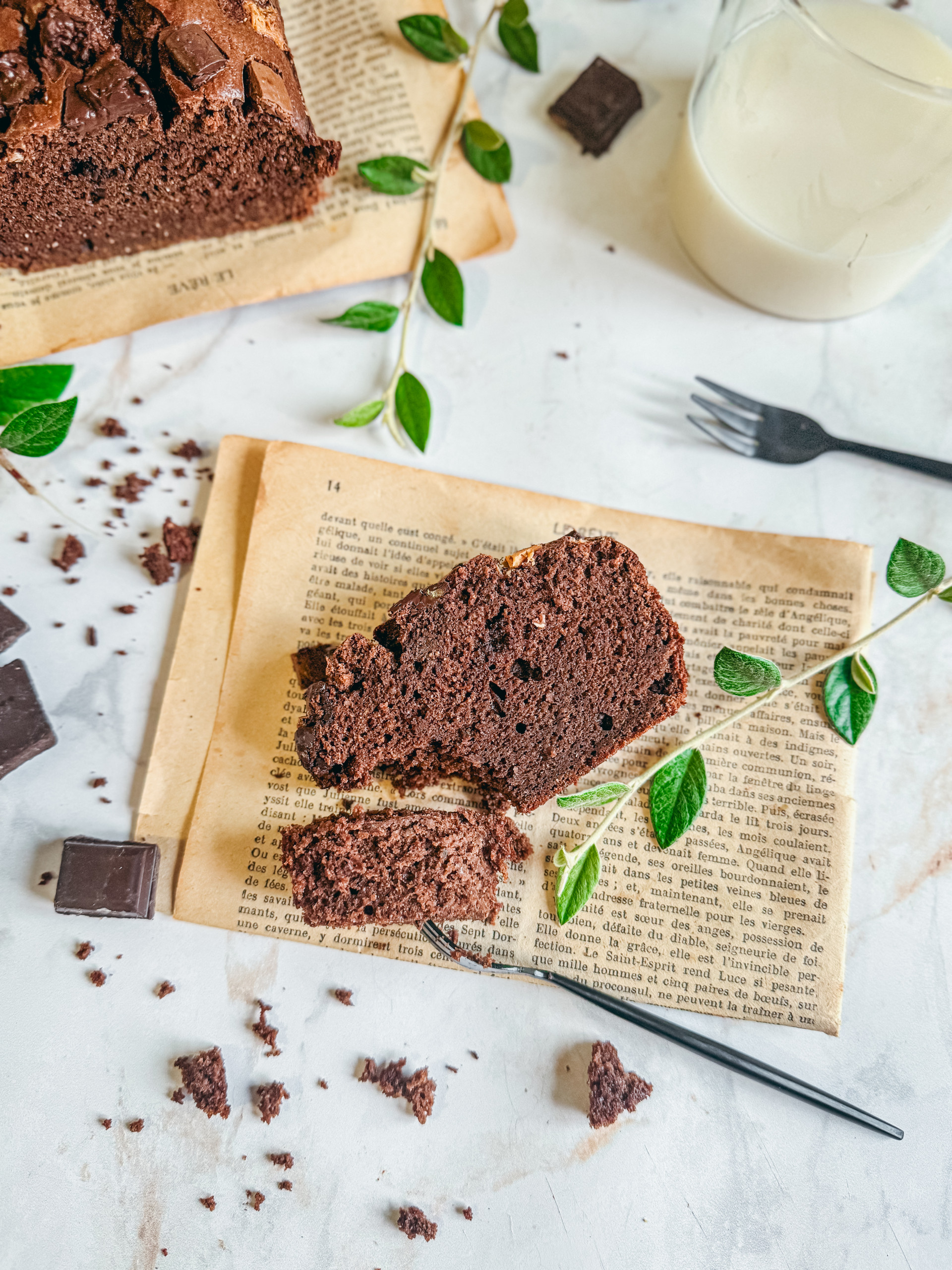 photo de Moelleux chocolat courgette sans gluten