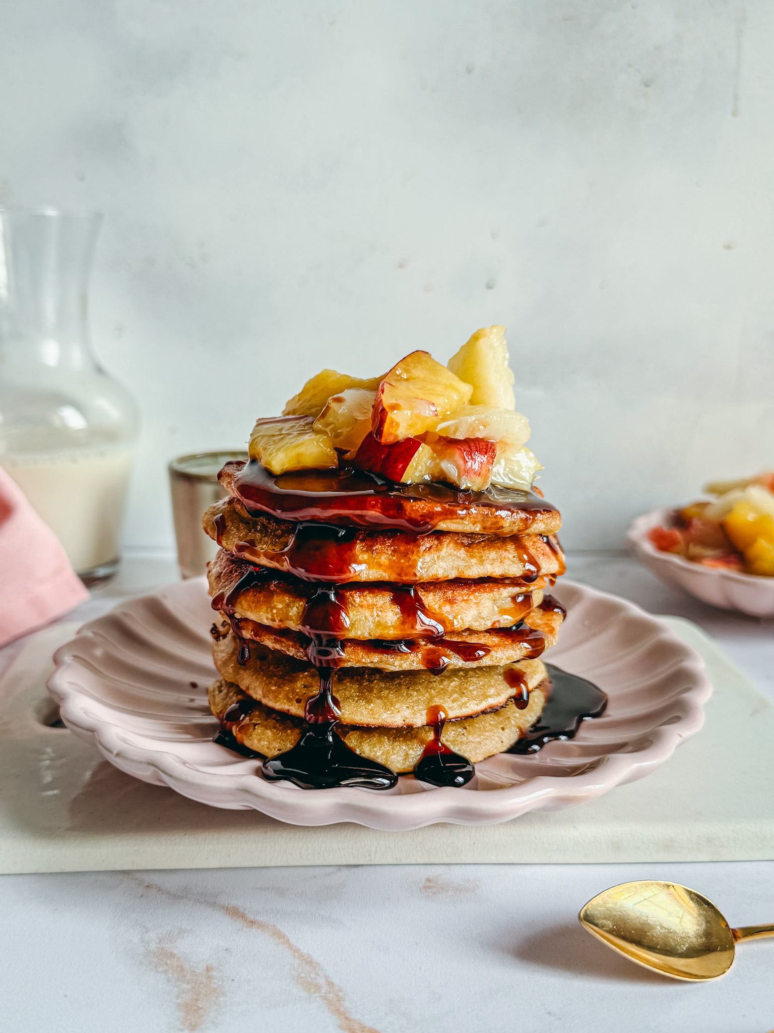 photo de pancakes châtaigne lupin-sans gluten