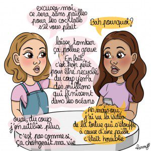 supprimer les pailles en plastique