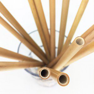 pailles en bambou pour supprimer les pailles en plastique