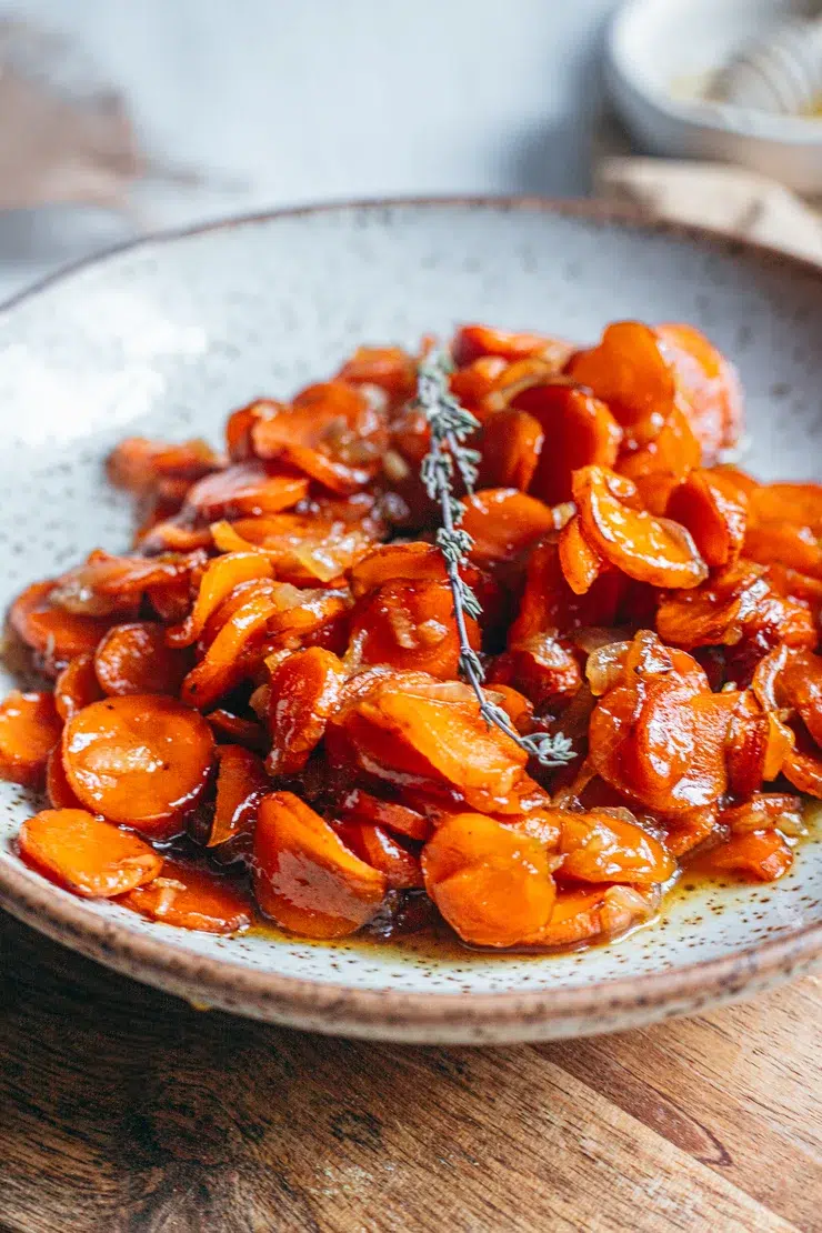Carottes confites au miel