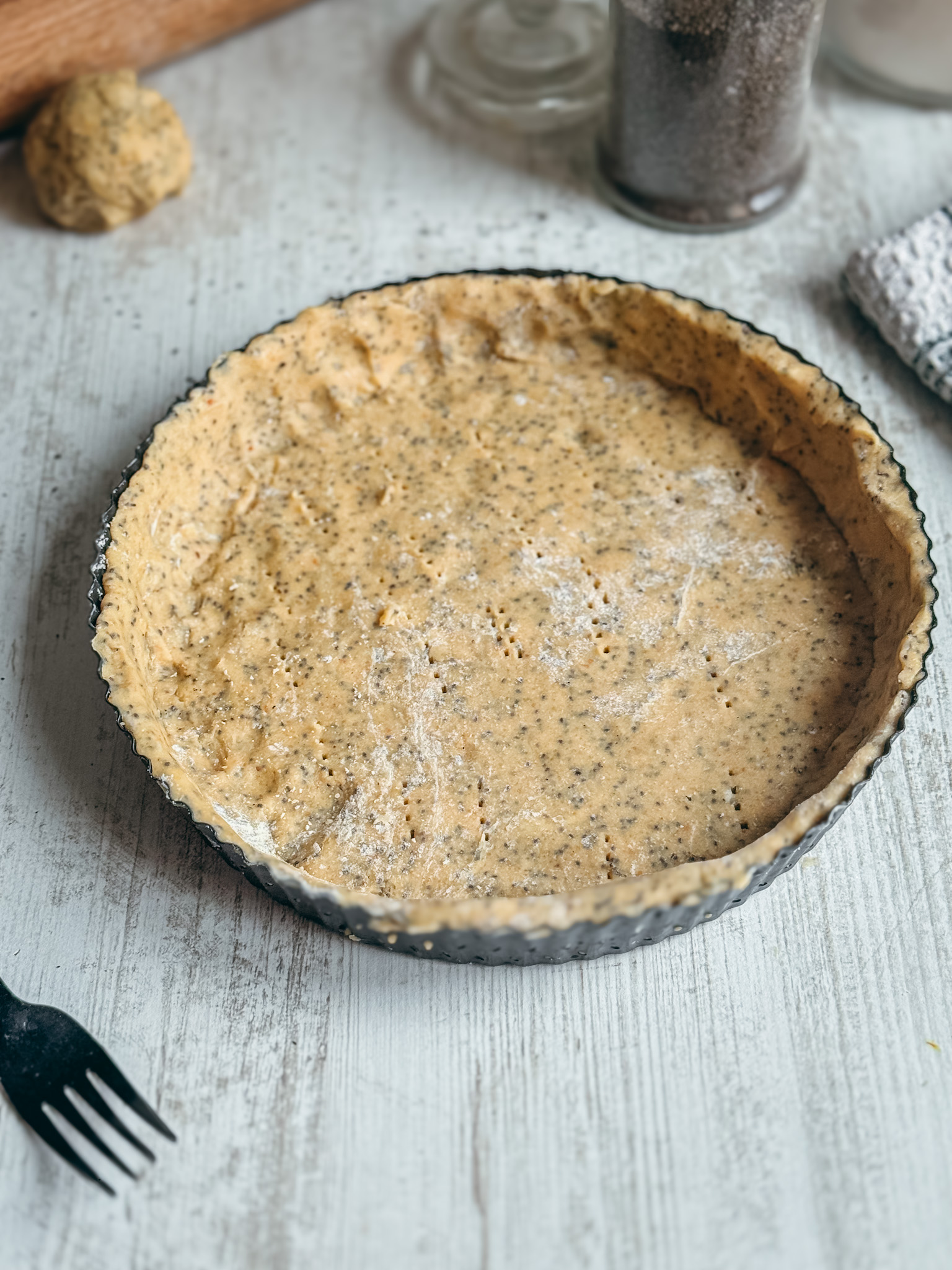 Voici une photo de pâte sucrée sans gluten