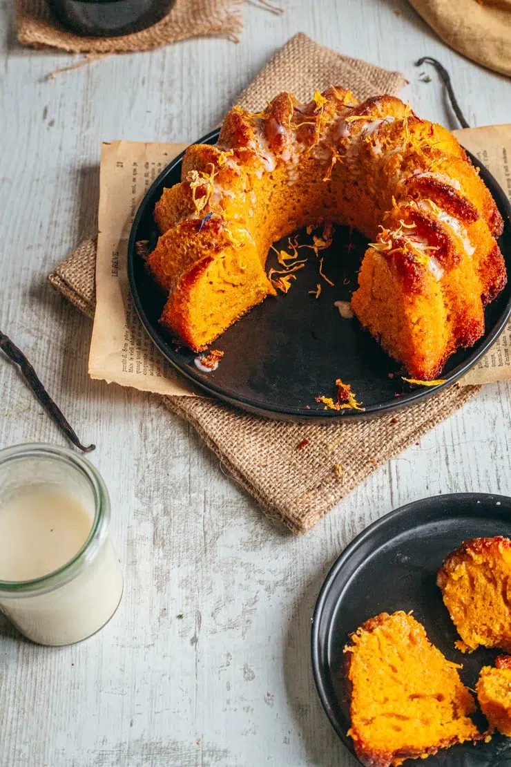 Ceci est une photographie de garrot cake sans gluten et sans lactose -zenglutenfree