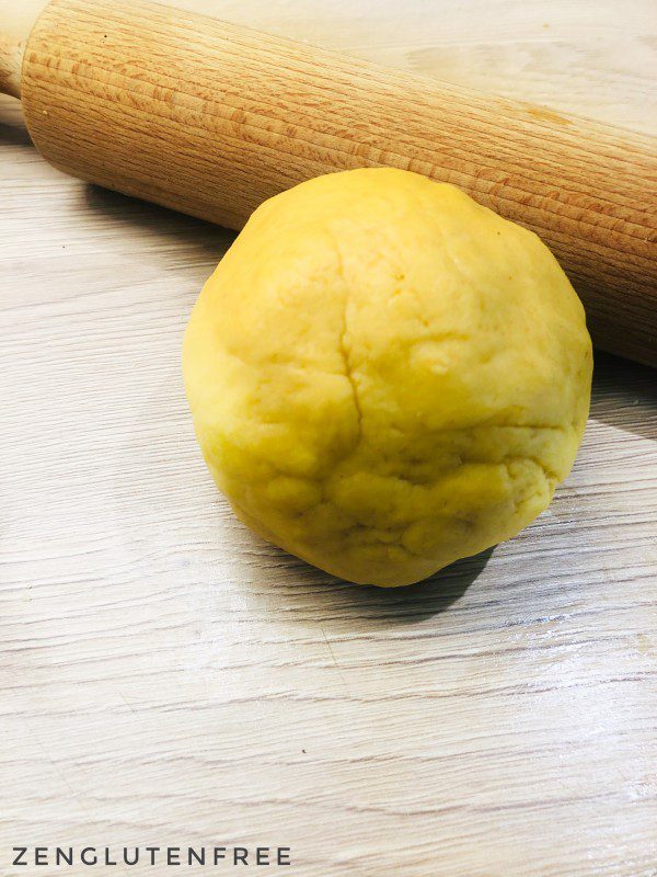 Ceci est une photographie de pâte brisée lupin riz Vegan et sans gluten-zenglutenfree