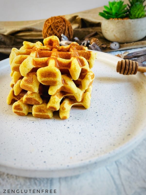 photo de Gaufres moelleuses sans gluten et sans lactose