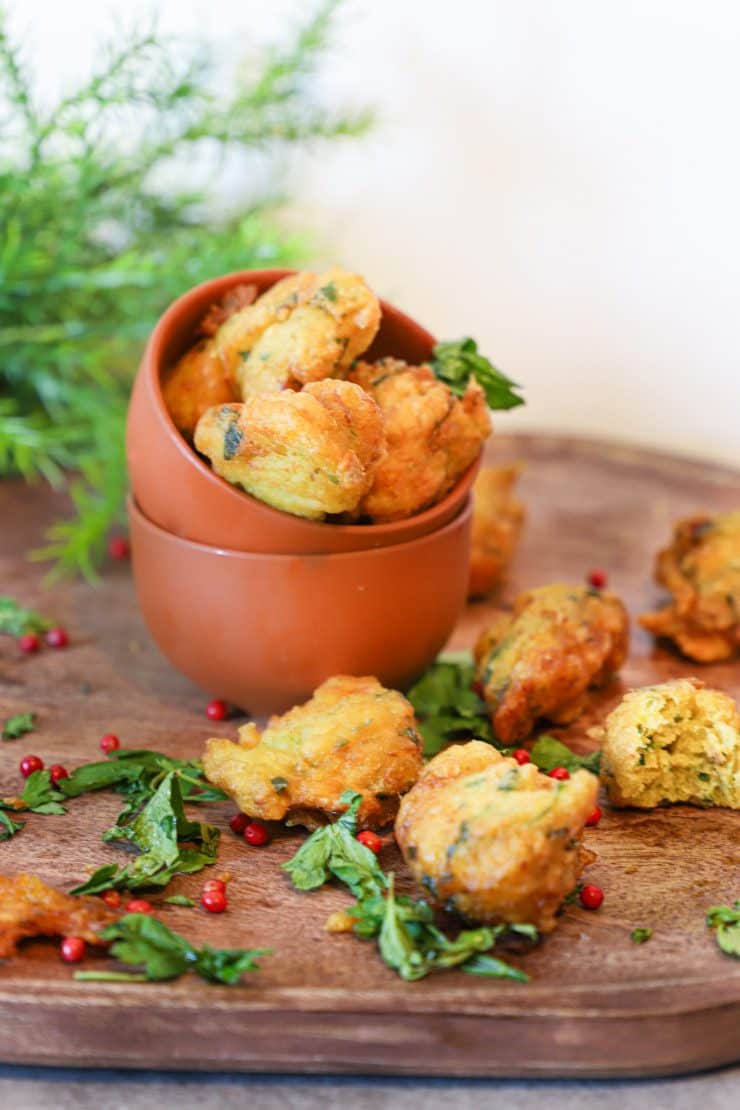photo de Accras de légumes, sans gluten, sans lactose, sans œufs