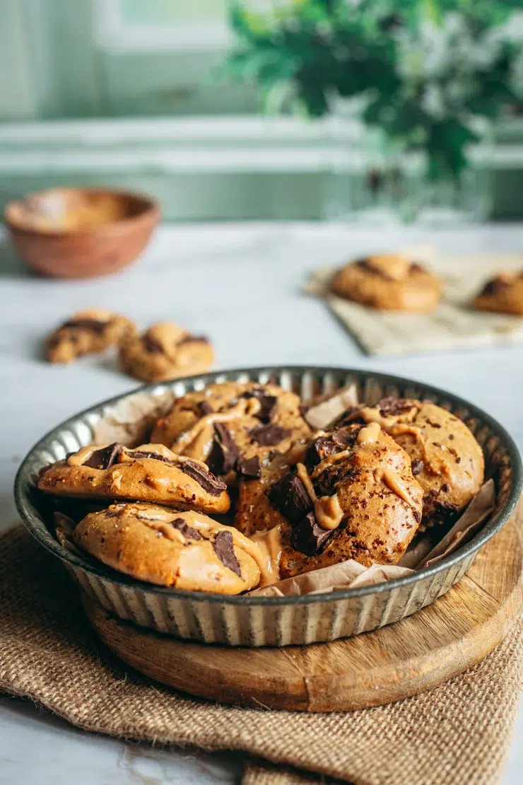 Ceci est une photographie de Cookies moelleux vegan sans gluten