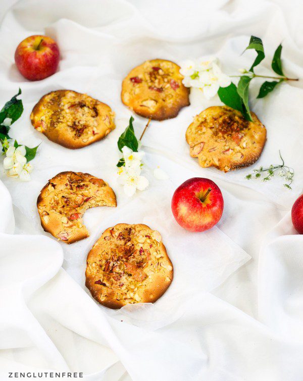 Ceci est une photographie cookies pomme cannelle sans gluten et sans lactose-zenglutenfree
