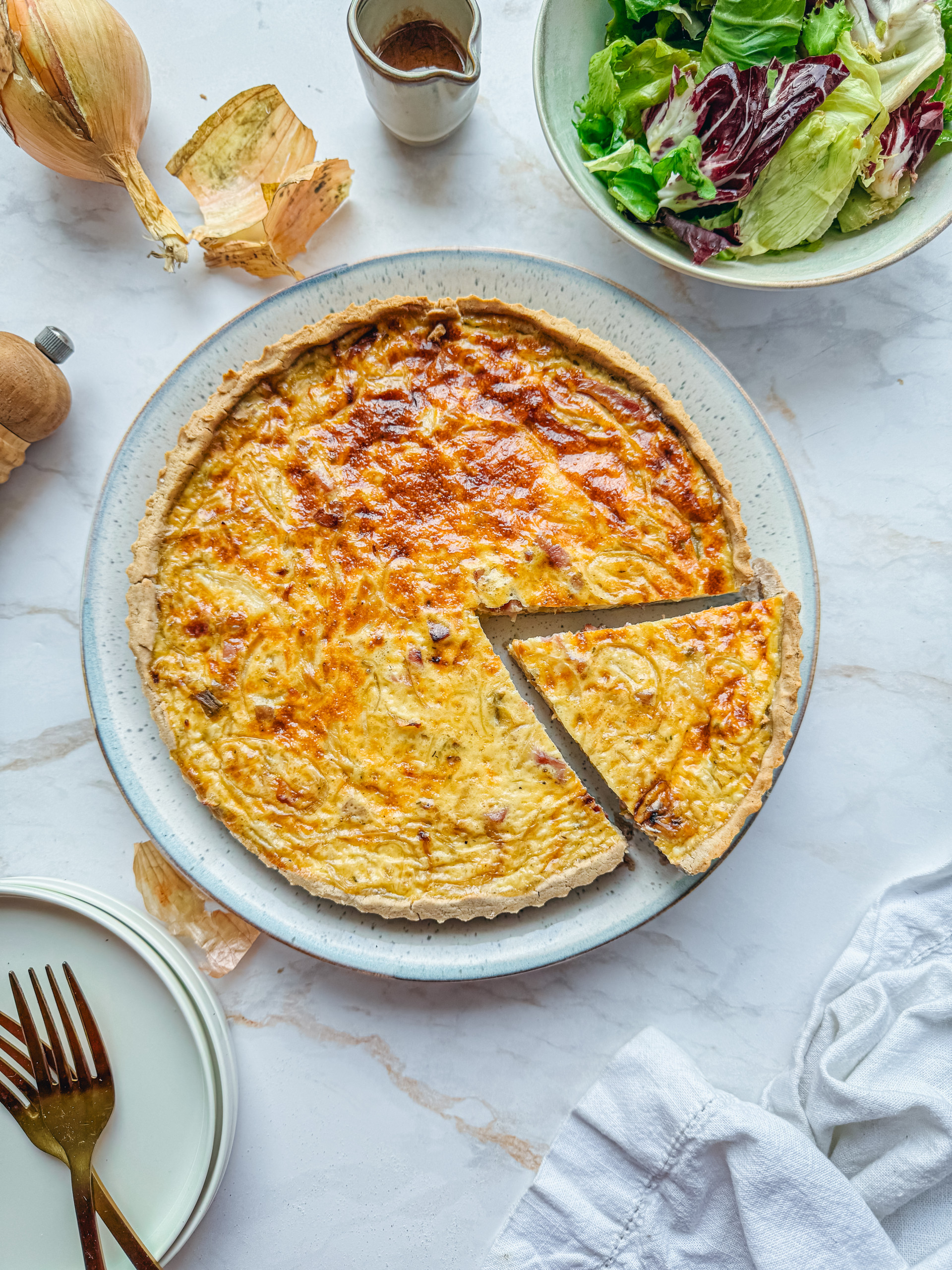 Photo de Quiche à l'oignon sans gluten
