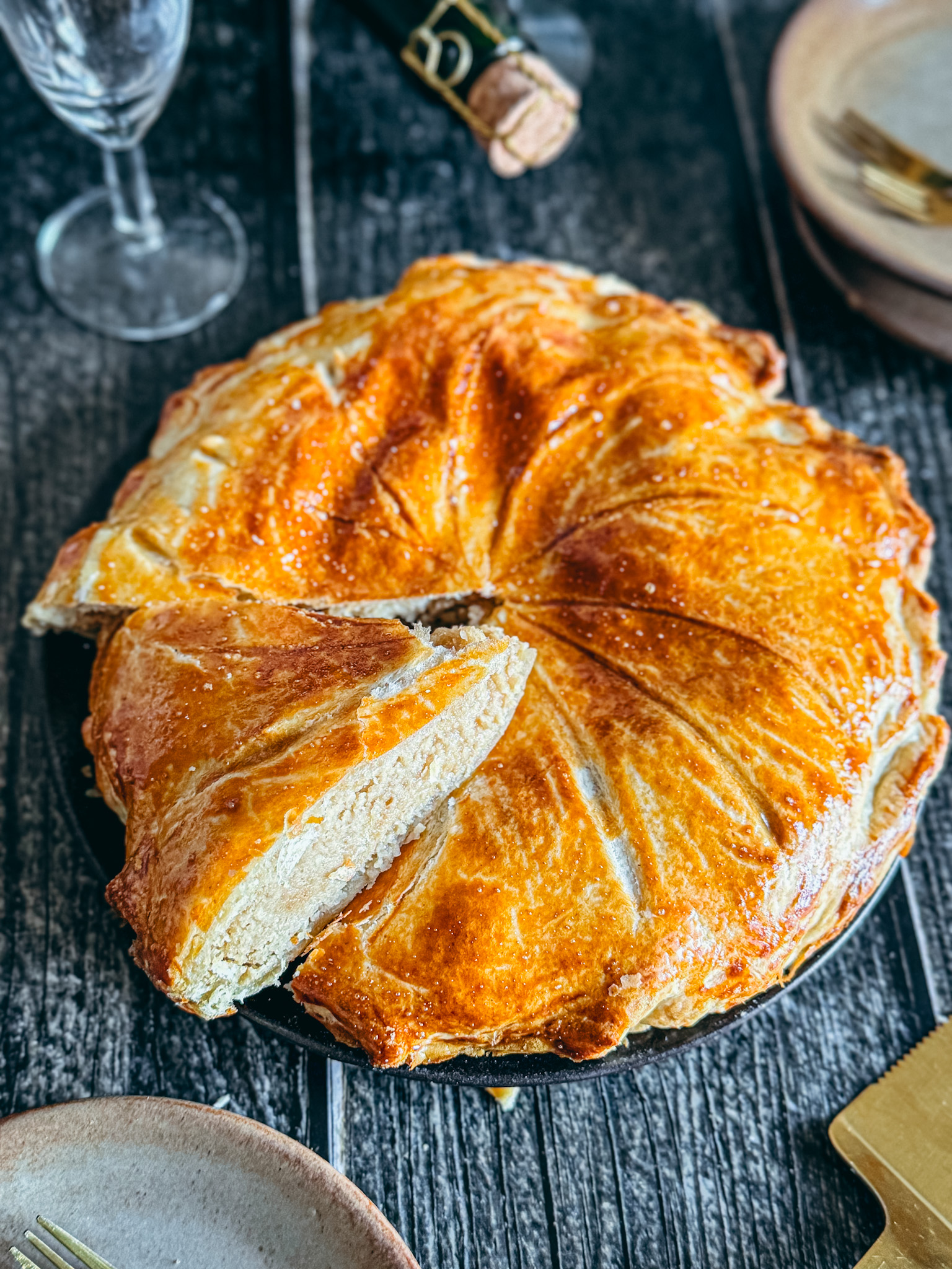 Ceci est une photographie de galette des rois sans gluten-zenglutenfree
