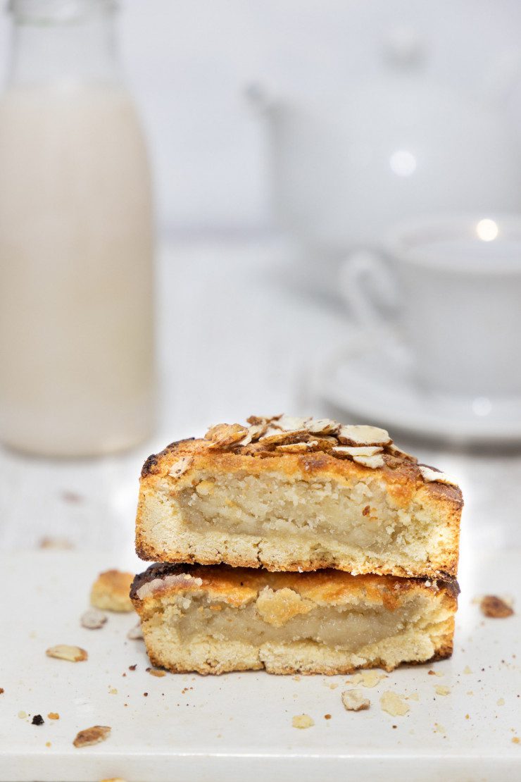 Ceci est une photographie de tartelettes à la crème d’amande sans gluten-zenglutenfree