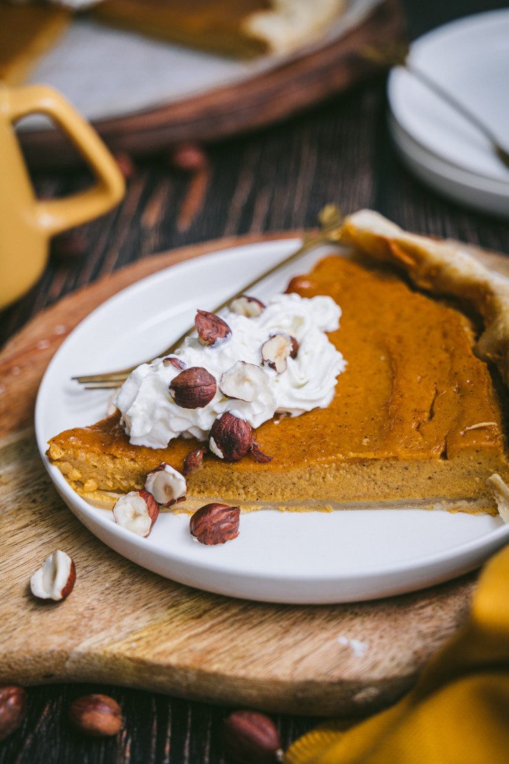 Ceci est une photographie de Tarte à la courge sucrée sans gluten