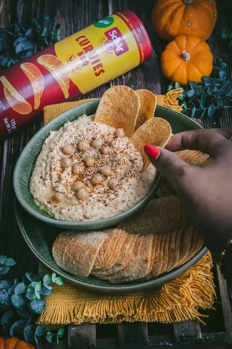 Ceci est une photographie de houmous de courge -zenglutenfree