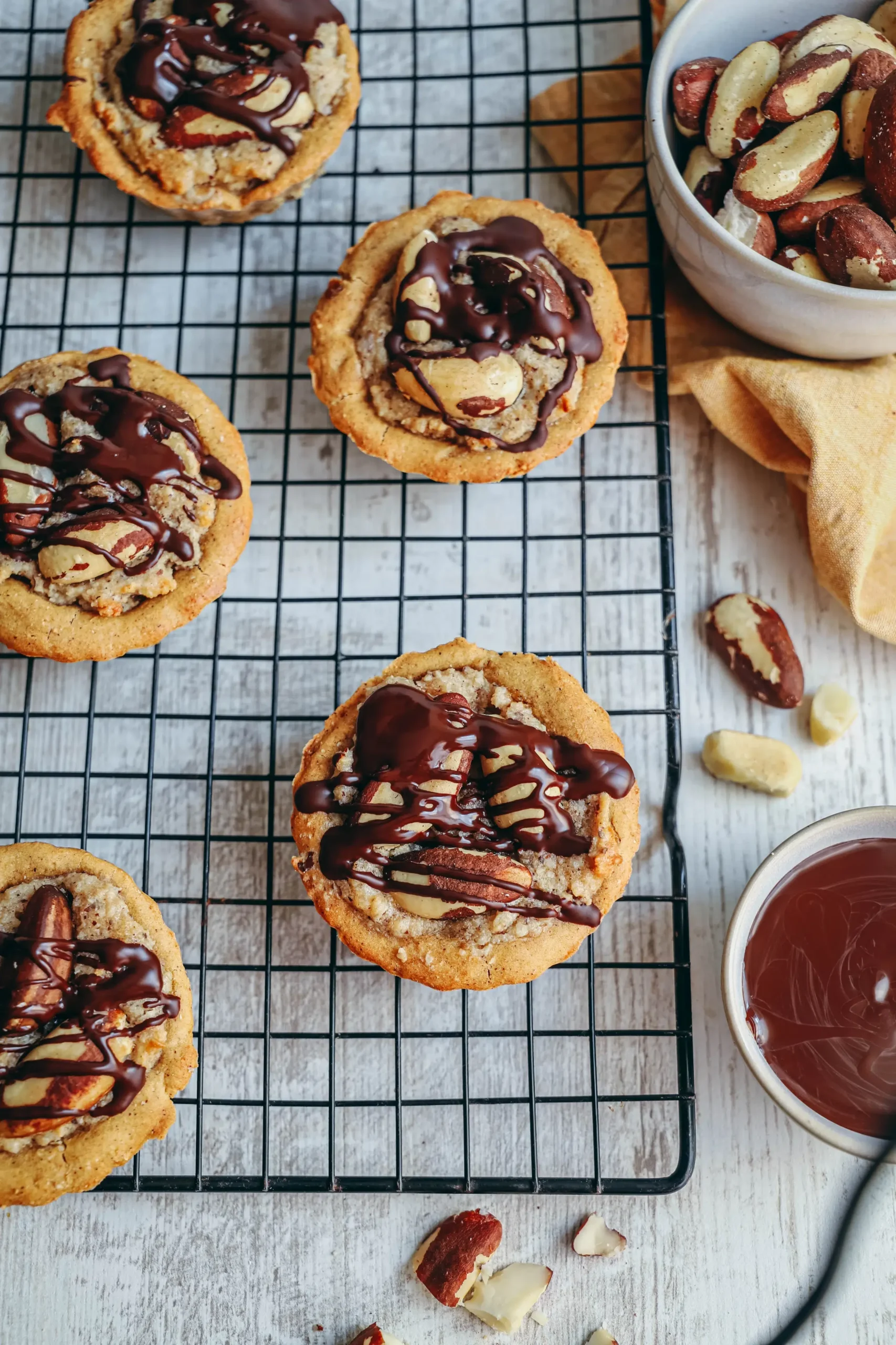 Ceci est une photographie de Tartelettes aux noix du bresil sans gluten