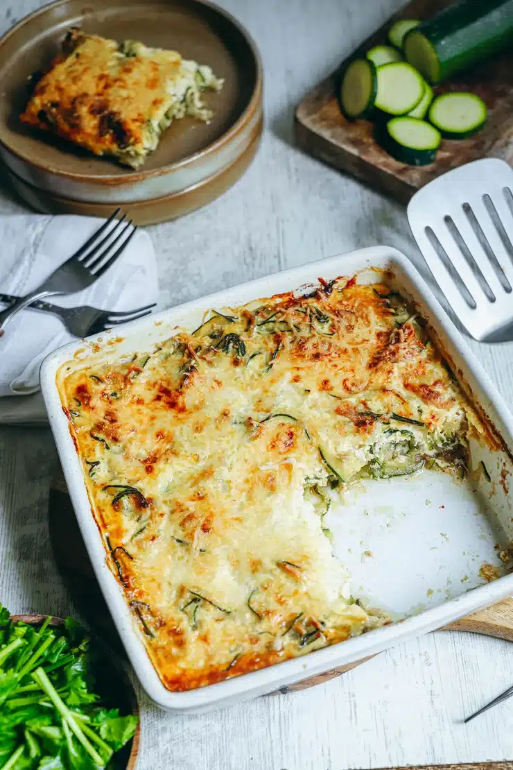 Ceci est une photographie de gratin de courgettes- zenglutenfree