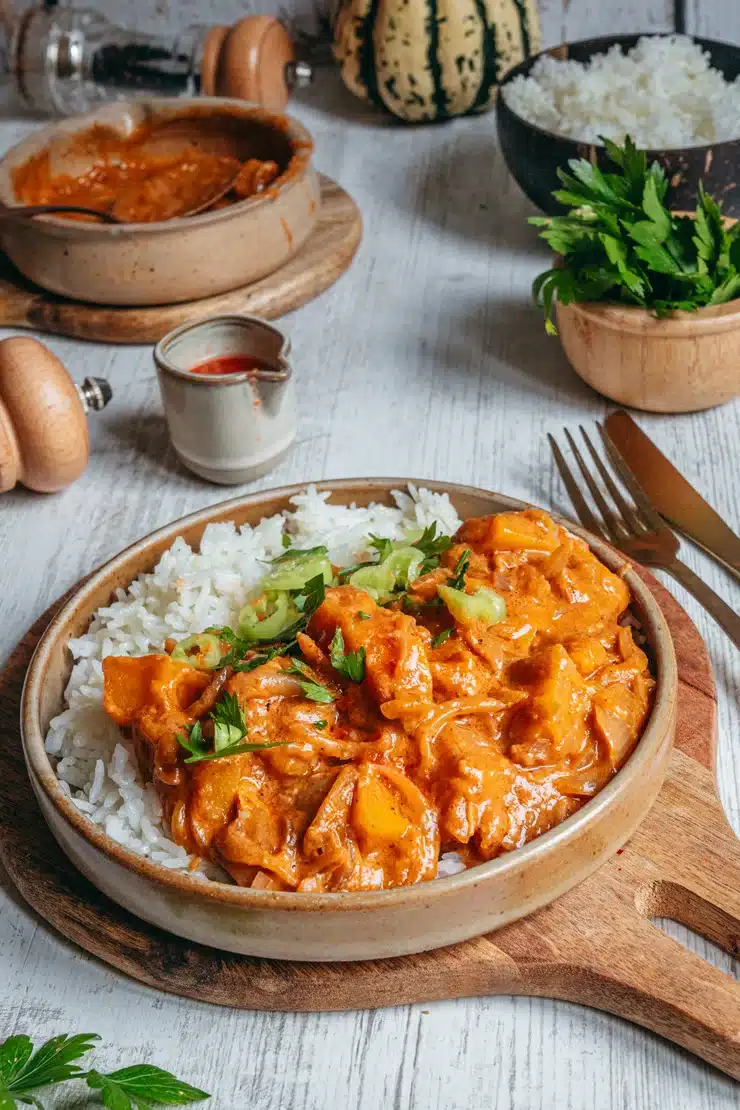 Ceci est une photographie de Mafé de courge végétarienzenglutenfree