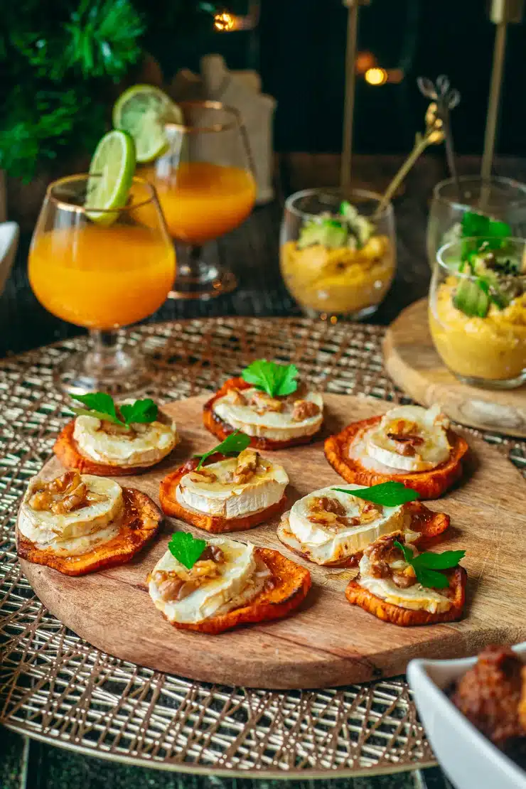 Ceci est une photographie de bouchées festives à la patate douce-zenglutenfree