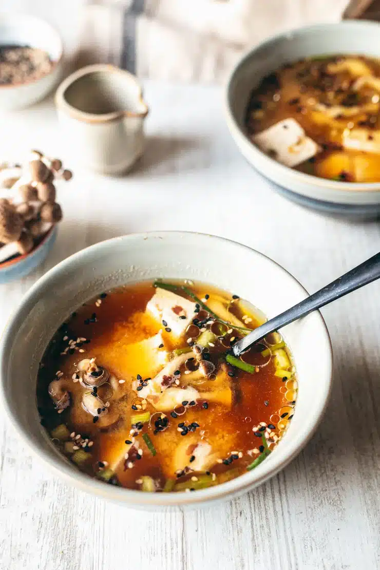 Ceci est une photographie de soupe miso express sans gluten-zenglutenfree