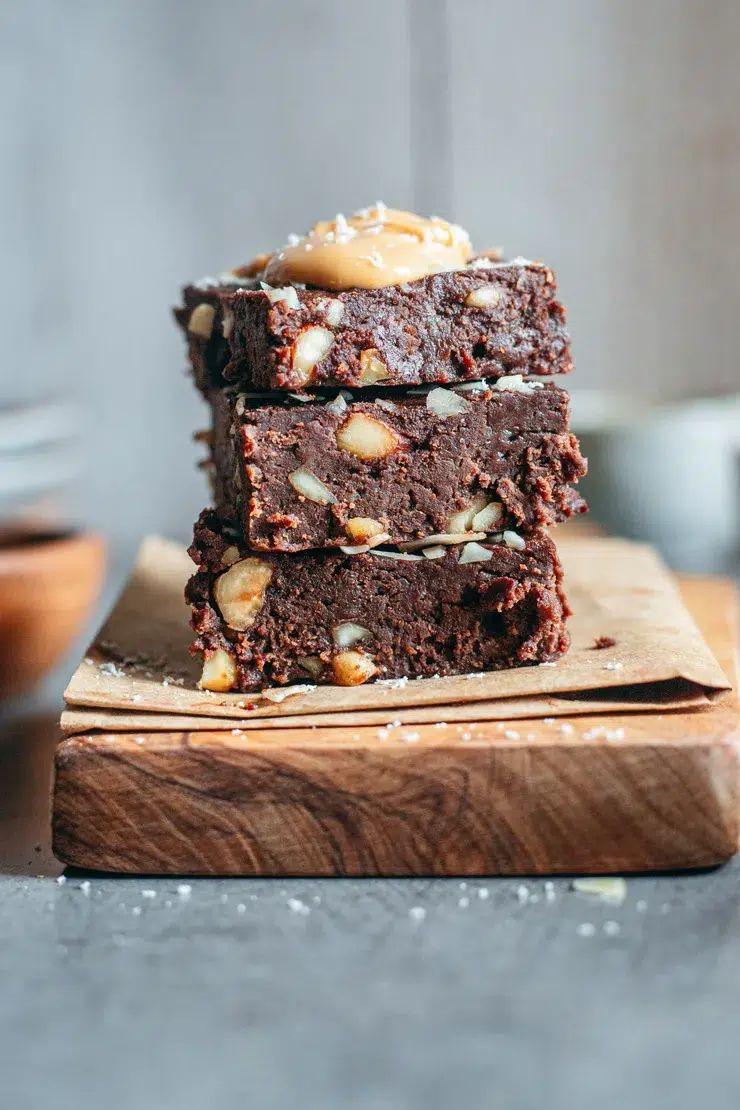 Ceci est une photo de Brownie sans gluten aux haricots blancs
