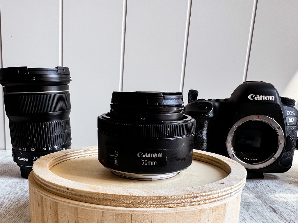 ceci est une photo d'objectifs pour appareil photo Canon 6d Mark II