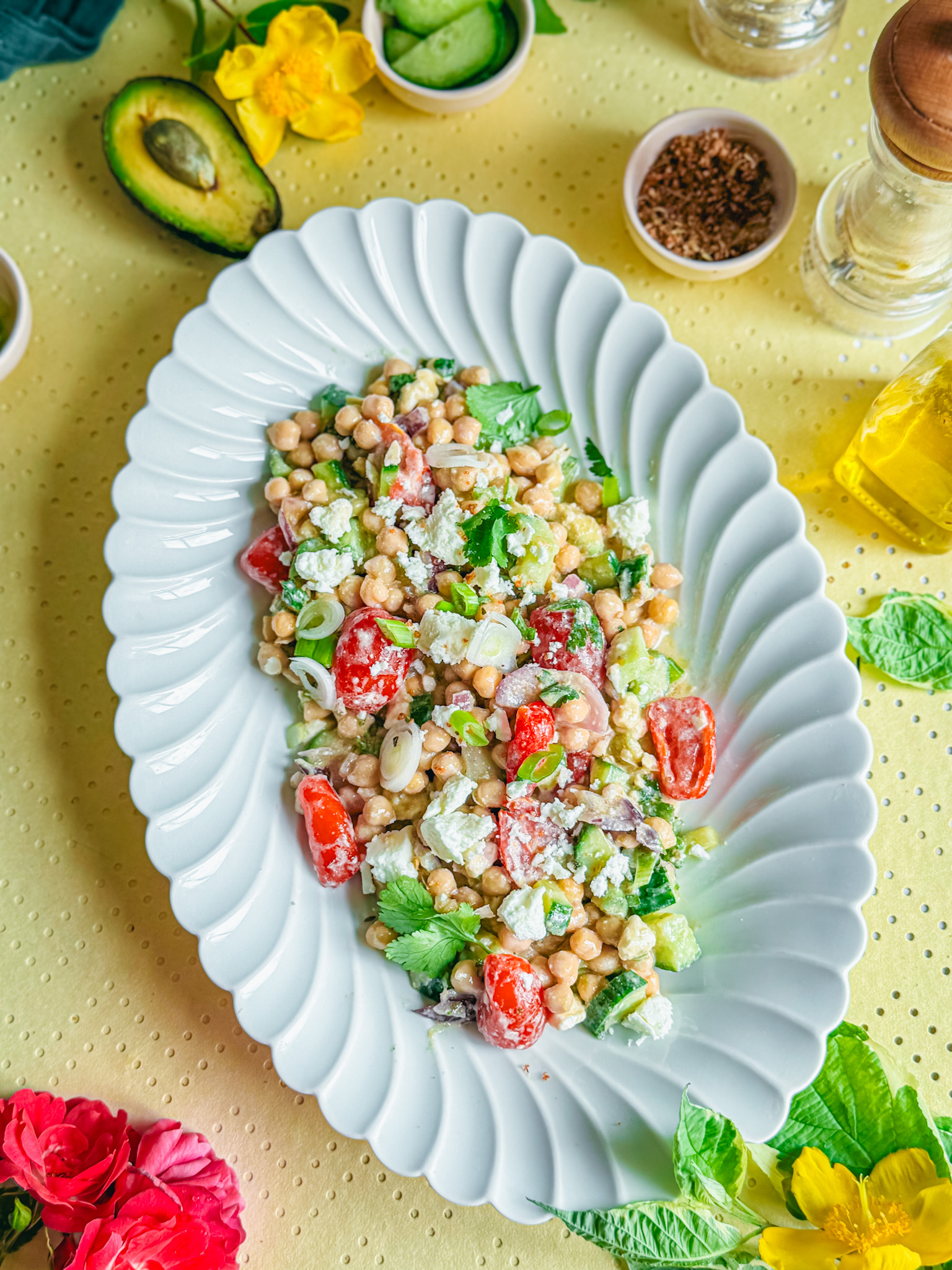 ceci est une photo de Salade de pois chiches